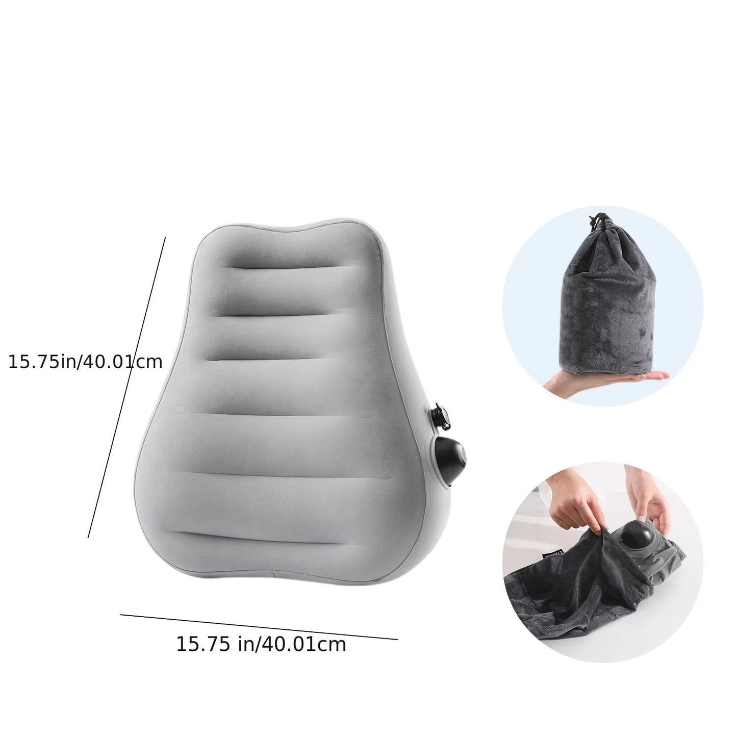 Coussin Lombaire Gonflable | Support de Voyage